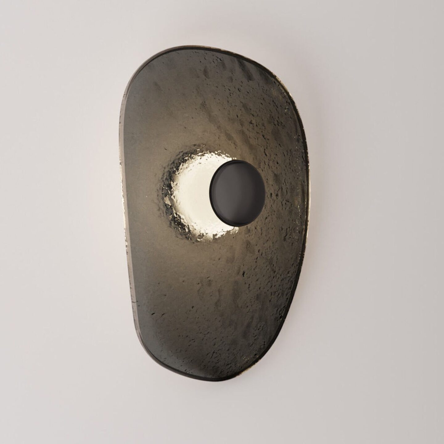 Isle Sconce Tall Grey & Satin Black